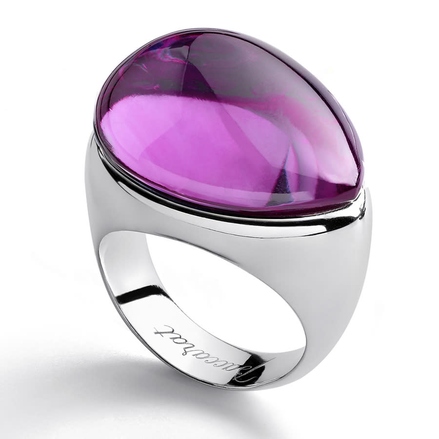 Baccarat Women's Galea Sterling Silver Fuchsia Crystal Ring 2805625