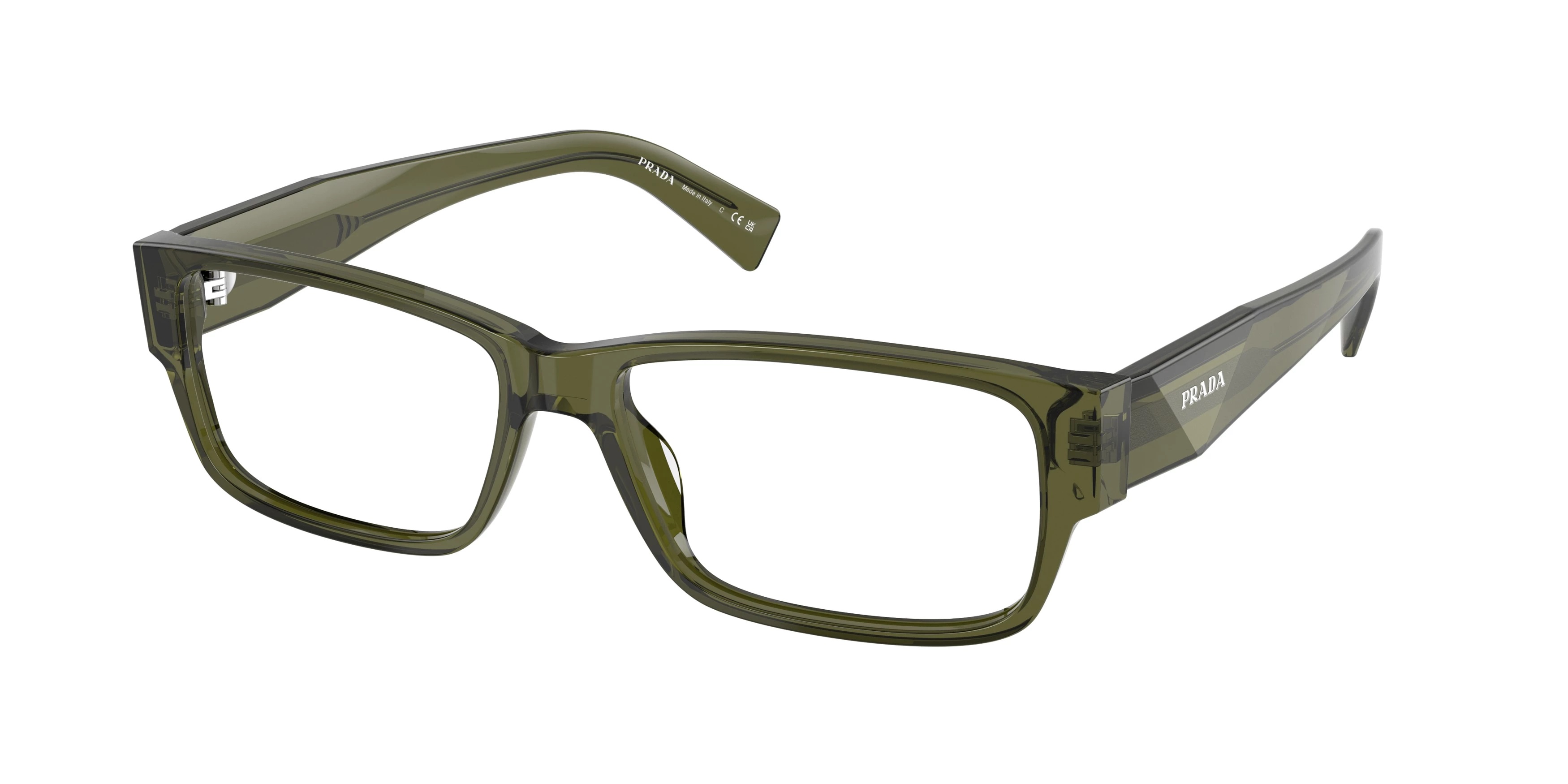 Prada Demo Rectangular Mens Eyeglasses PR B09V 25A1O1 57