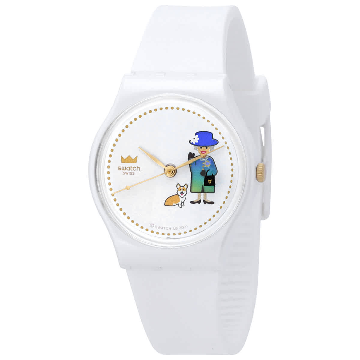 NWT Swatch How Majestic Jubilee Quartz White Dial Unisex Watch Swatch How Majestic Jubilee Quartz White Dial Unisex Watch  main image 4