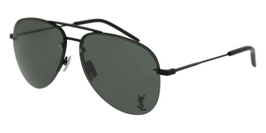 Saint Laurent Green Pilot Unisex Sunglasses CLASSIC 11 M 001 59