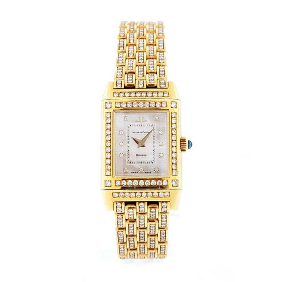 Pre-owned Jaeger LeCoultre Reverso Hand Wind Diamond Ladies Watch 267186 24886$