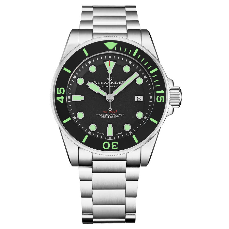 Alexander Alexander 2 Automatic Black Dial Mens Watch A520-02
