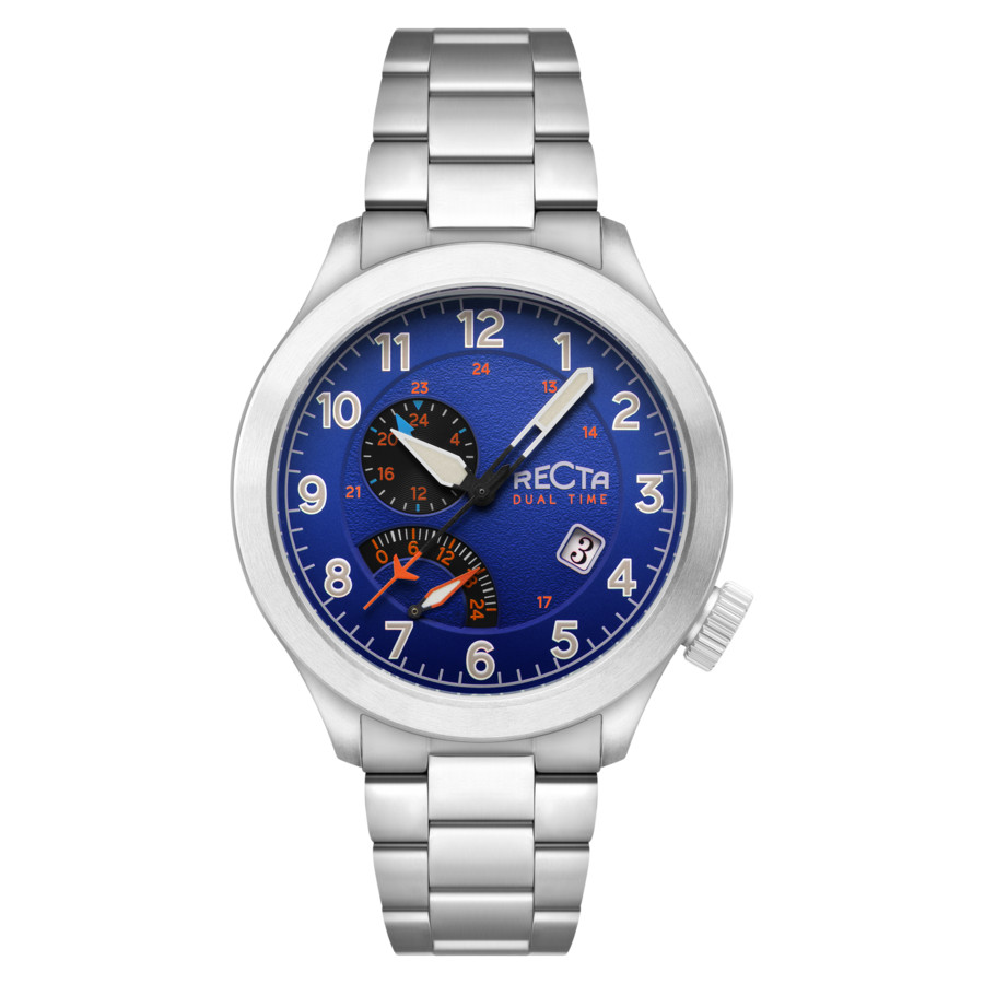 Recta Altitude GMT Quartz Blue Dial Mens Watch RT-3007-66