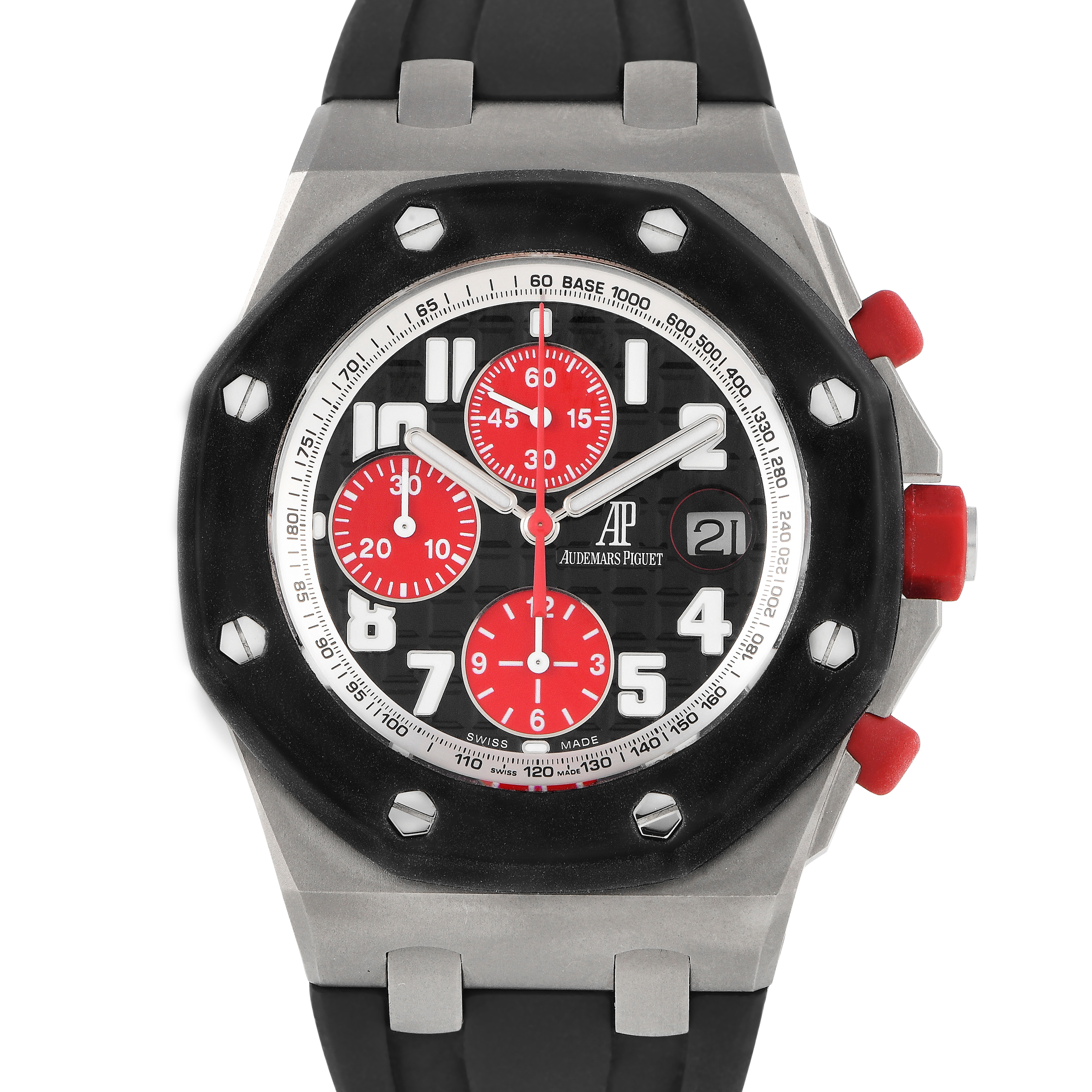 Audemars Piguet Royal Oak Offshore Tour Automatic Chronograph Titanium Mens Watch 26278IKGGD002CA01 33810$