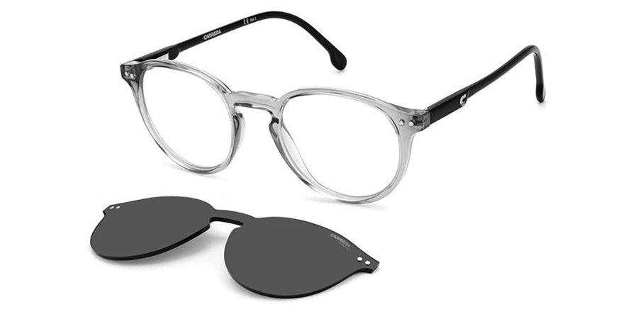 Carrera Demo with Grey Clip-On Oval Unisex Eyeglasses CA 2039TCS 0KB7IR 48 50$