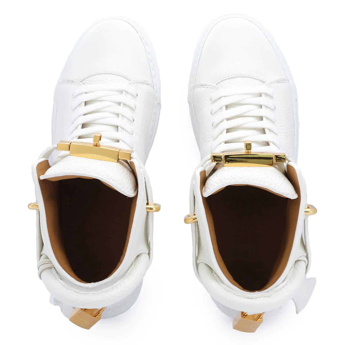 Buscemi White High Top 100 Alce Belted Leather Sneakers eBay