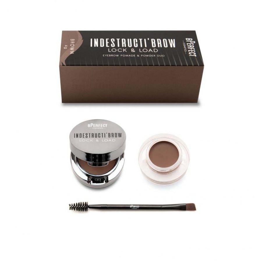 BPerfect Cosmetics Ladies Indestructibrow Lock Load Eyebrow Pomade Powder Duo 4 oz Brown Makeup 793618273651 25$