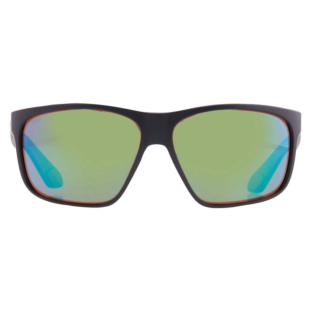 Costa Del Mar Costa Trades Men's Size 60 Injected Frame Matte Black w/Green Mirror 580G Lenses 06S9128-91280360