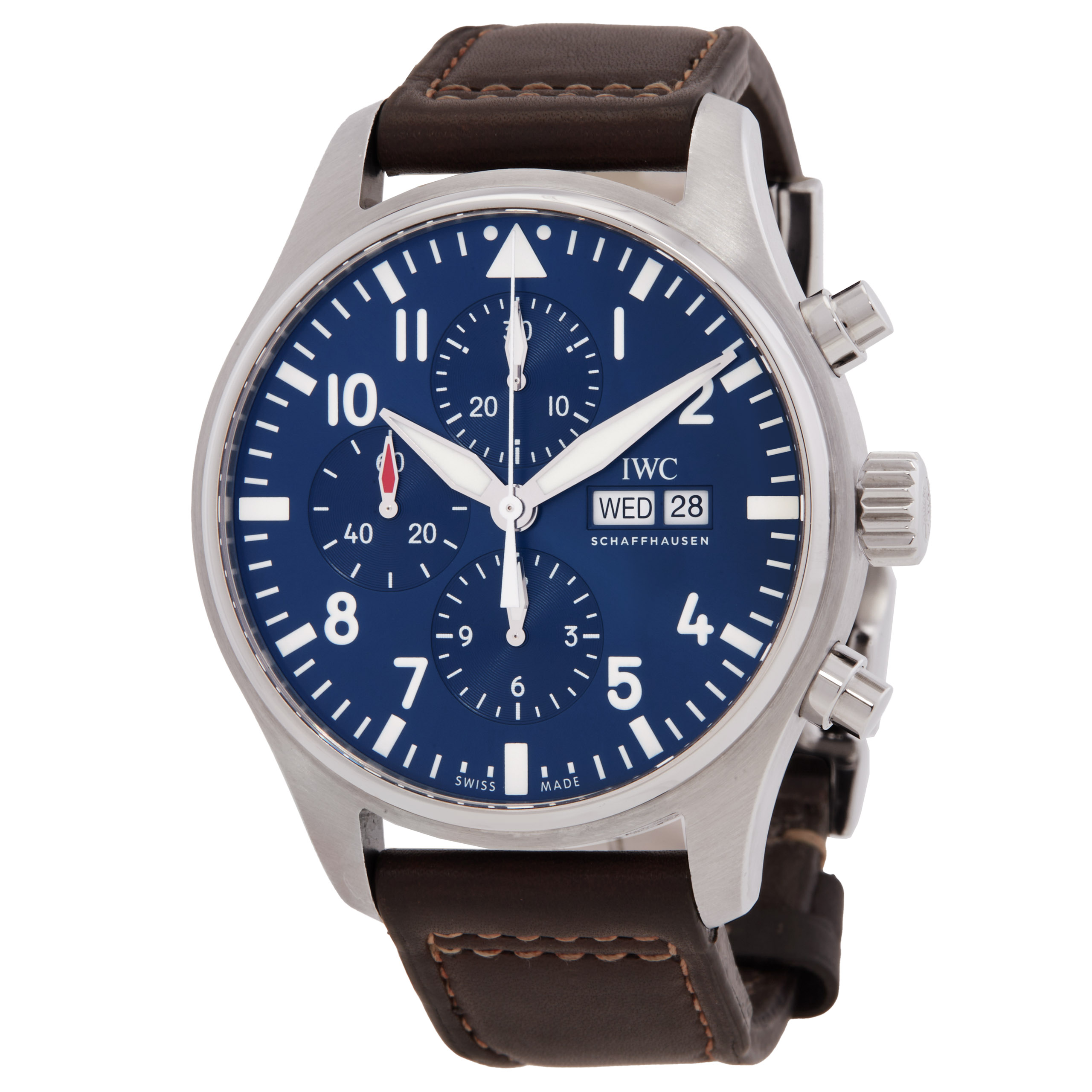 Pre-owned IWC Pilot Le Petit Prince Chronograph Automatic Mens Watch IW377714 3995$