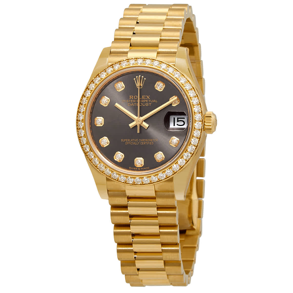 Rolex Oyster Perpetual Datejust 31 Automatic Chronometer Diamond Ladies Watch 278288RDP