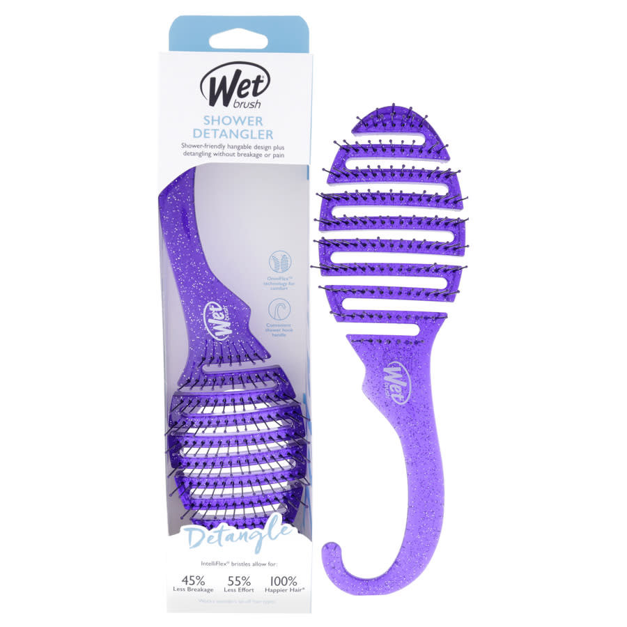 Shower Detangler Brush - Purple Glitter by Wet Brush for Unisex - 1 Pc Hair Brush 10$
