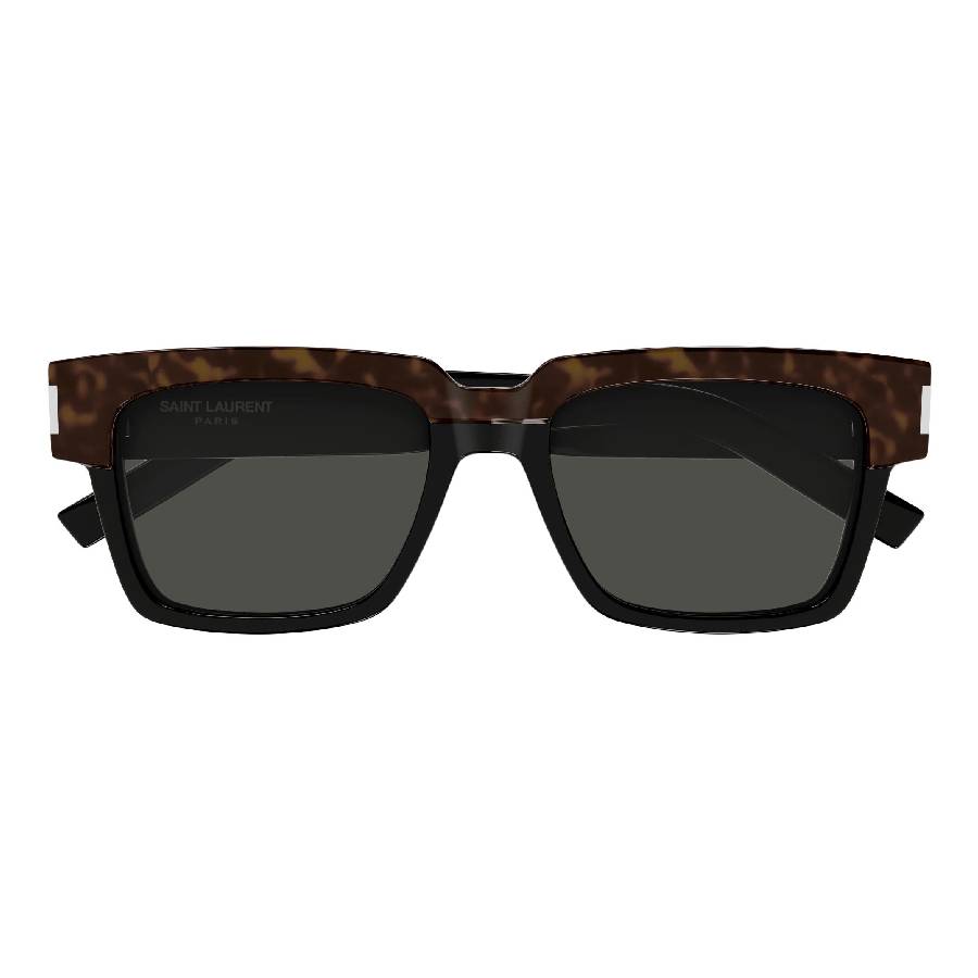 Saint Laurent Grey Rectangular Mens Sunglasses SL 732/F VADIM 003 55