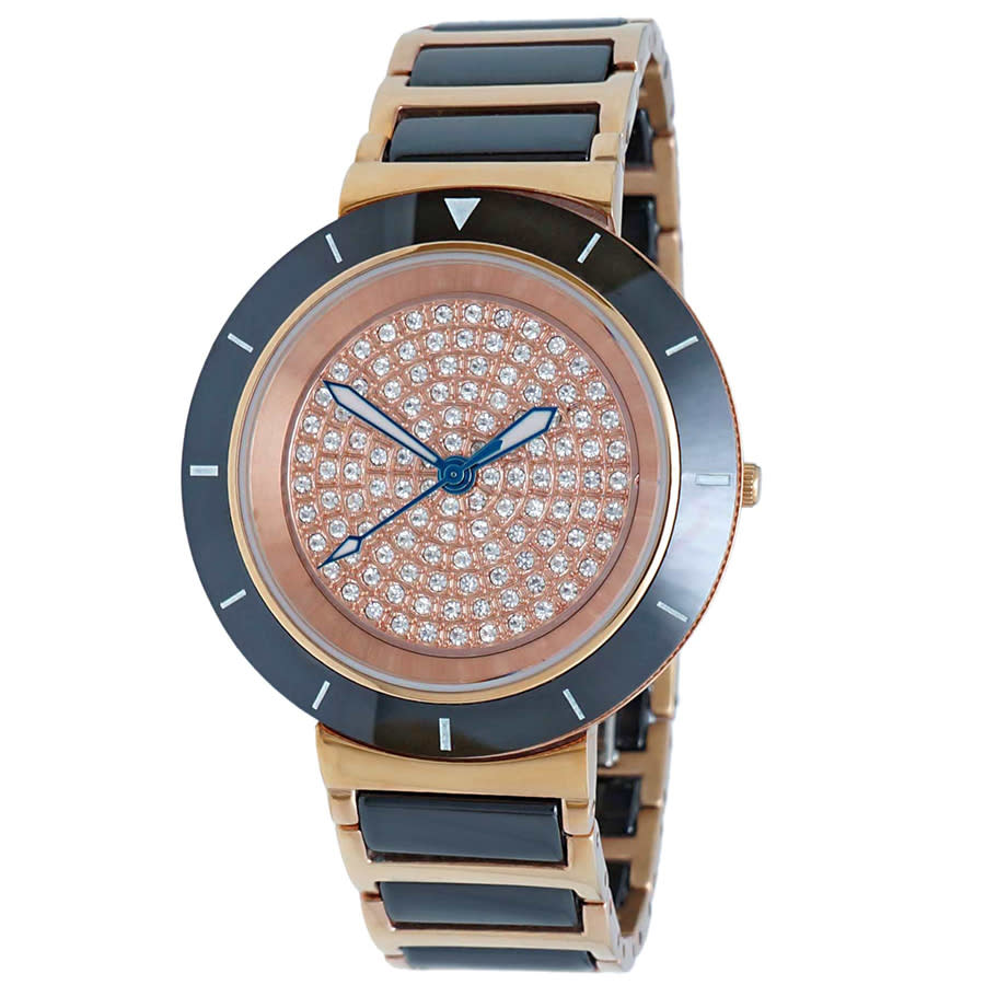 Oniss Toulon Quartz Rose Gold Dial Ladies Watch ON7263