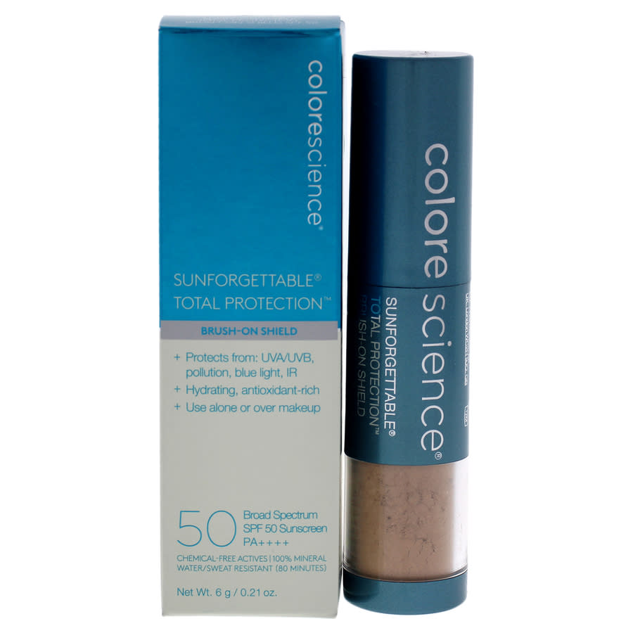 Sunforgettable Total Protection Brush-On Shield SPF 50 - Tan by Colorescience for Women - 0.21 oz Sunscreen