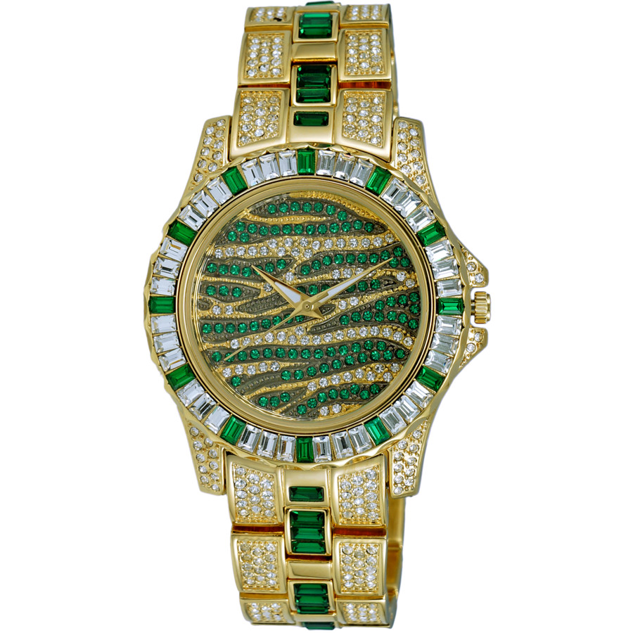 Adee Kaye Chameleon Quartz Green Dial Unisex Watch AKJ1177G