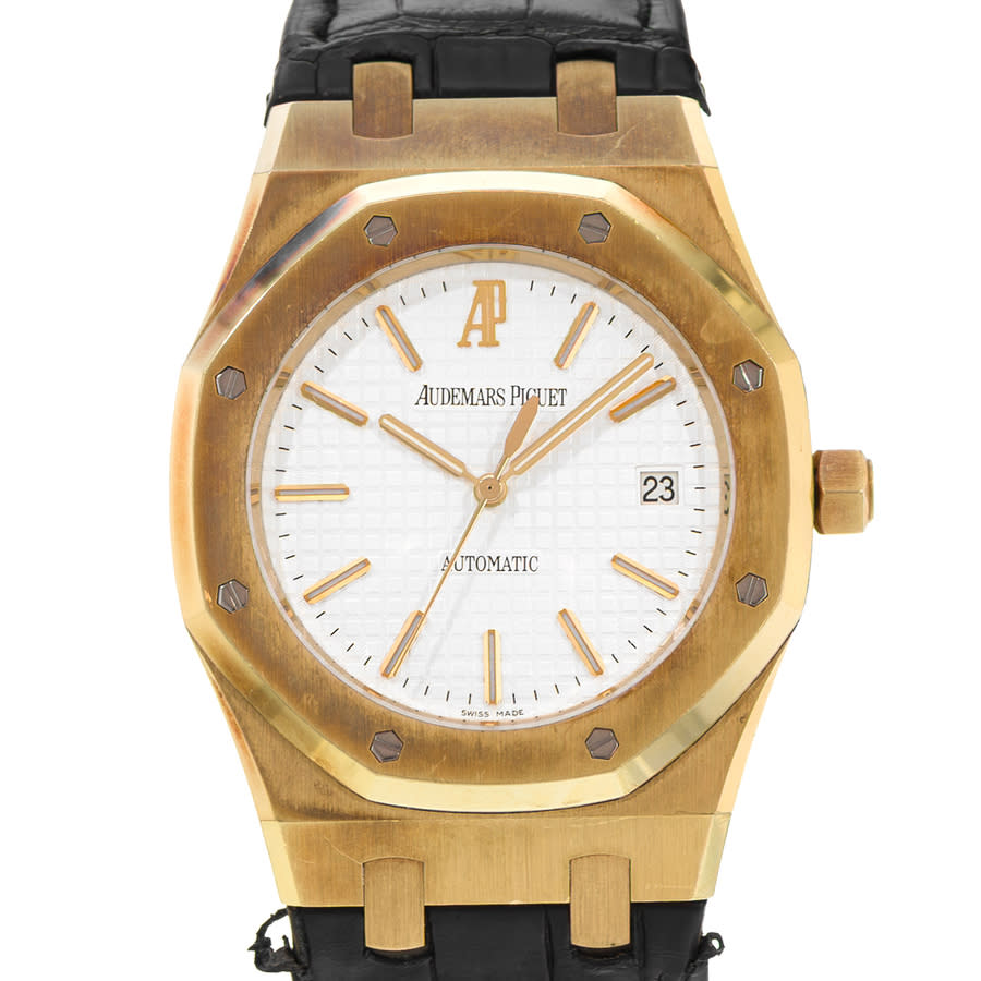Pre-owned Audemars Piguet Royal Oak Automatic White Dial Mens Watch 15300BA 34000$