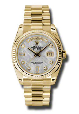 Rolex DayDate Meteorite Dial 18K Yellow Gold President Automatic Mens Watch 118238MTDP