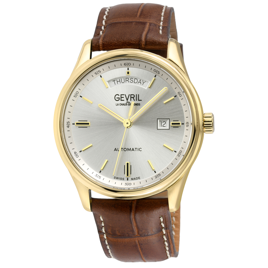 Gevril Excelsior Automatic Silver Dial Mens Watch 48203 1133$