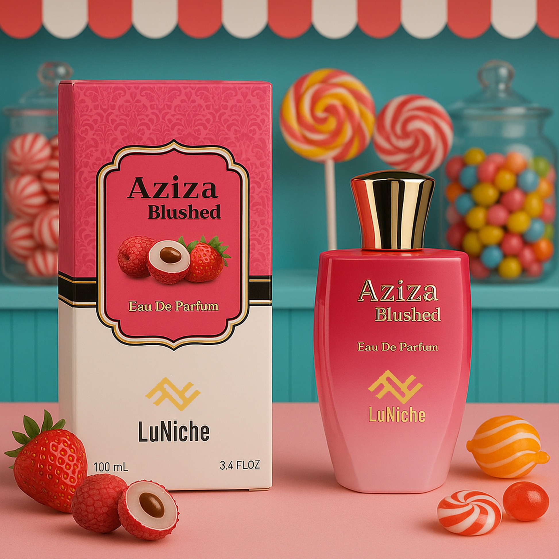 Luniche Unisex Aziza Blushed EDP Spray 34 oz Fragrances 850068869411 35$
