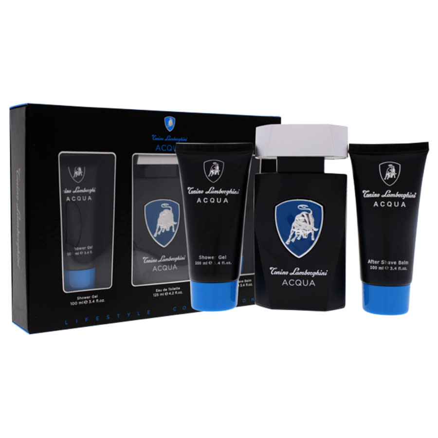 Acqua by Tonino Lamborghini for Men - 3 Pc Gift Set 42oz EDT Spray 34oz Shower Gel 34oz After Shave Balm 21$