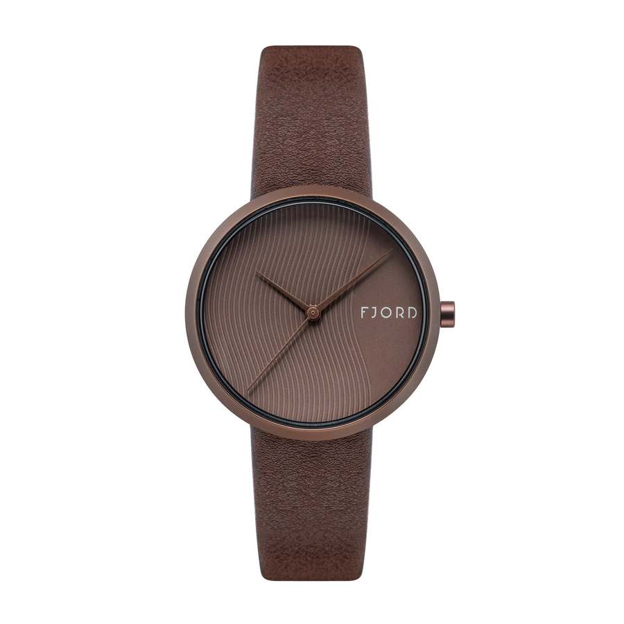 Fjord Laurens Brown Dial Ladies Watch FJ-6059-04