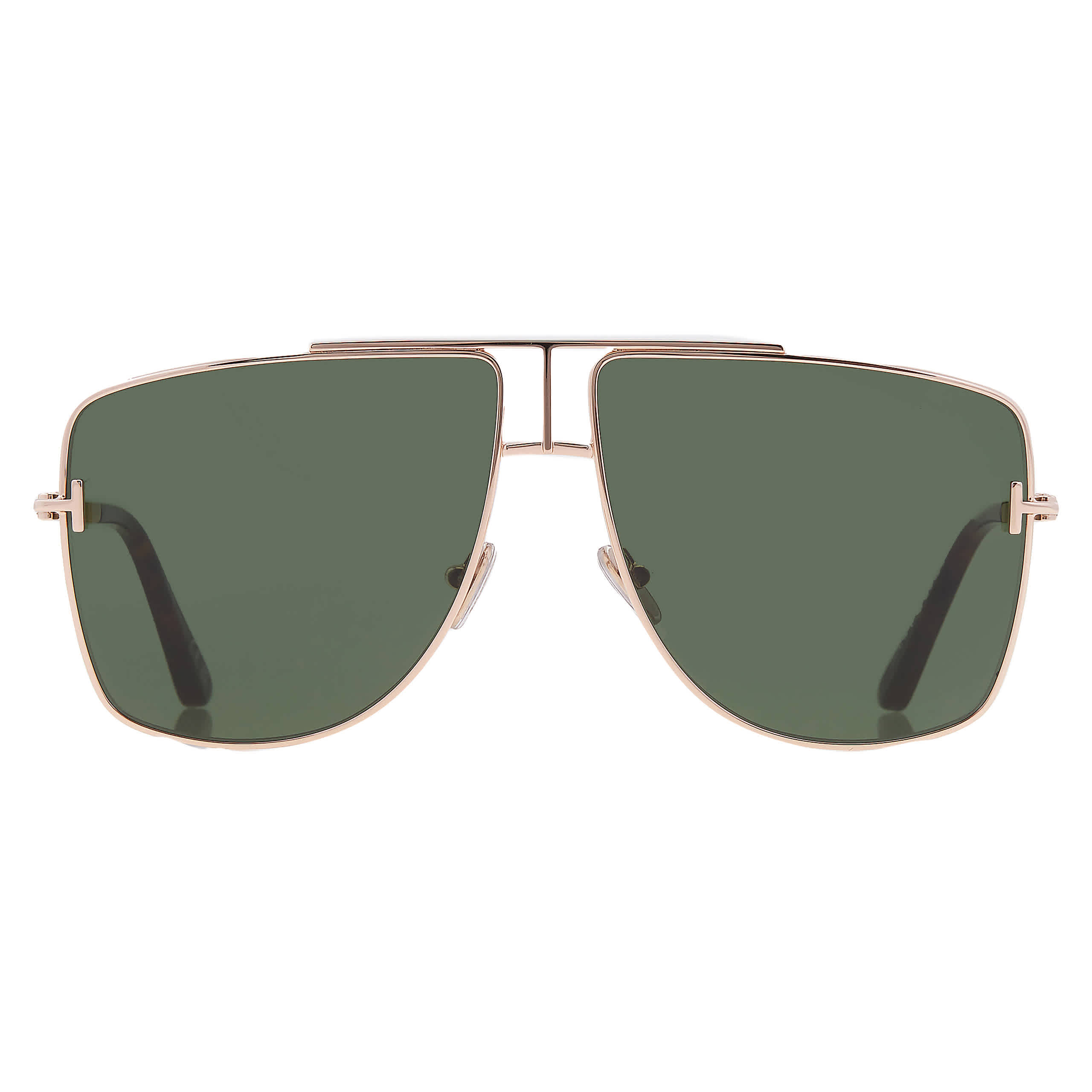 Tom Ford Eliott-02 Dark Green Pilot Unisex Sunglasses FT1307 28N 59