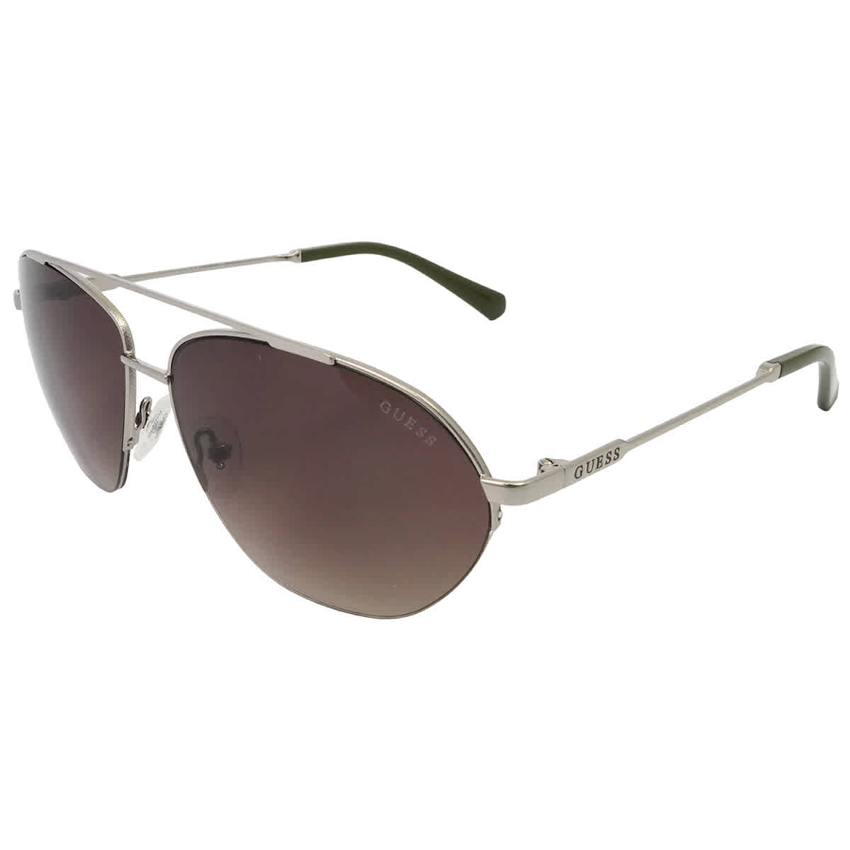 Guess Gradient Brown Pilot Mens Sunglasses GU00010 08F 61