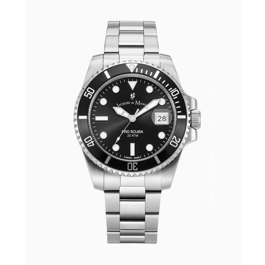 Jacques Du Manoir Pro Scuba 43 Black Dial Mens Watch JWG02801