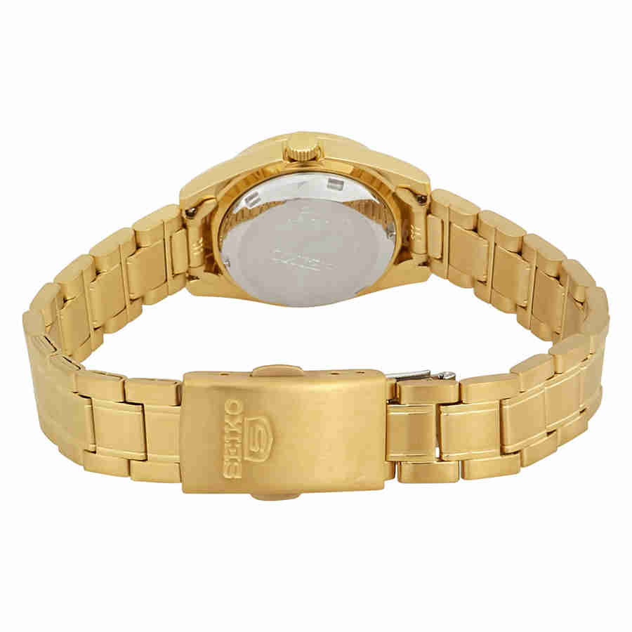 Seiko - Seiko Series 5 Automatic Gold Dial Ladies Watch SYMK20