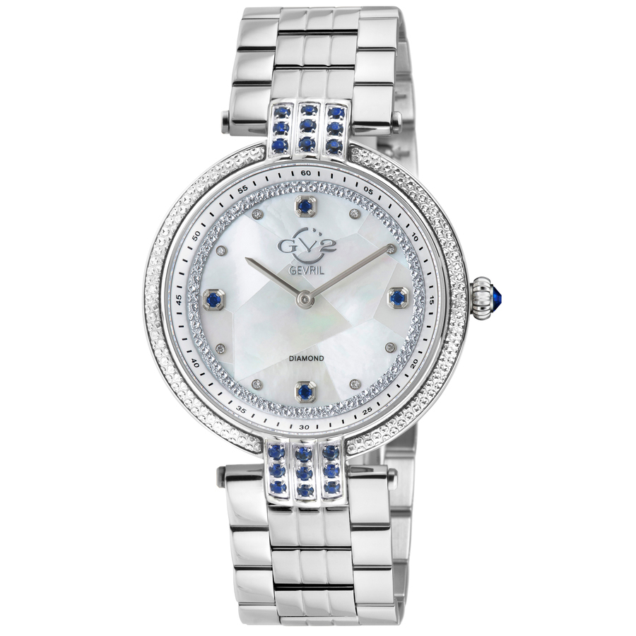 GV2 by Gevril Matera Diamond Mother of Pearl Dial Ladies Watch 12801B 836$