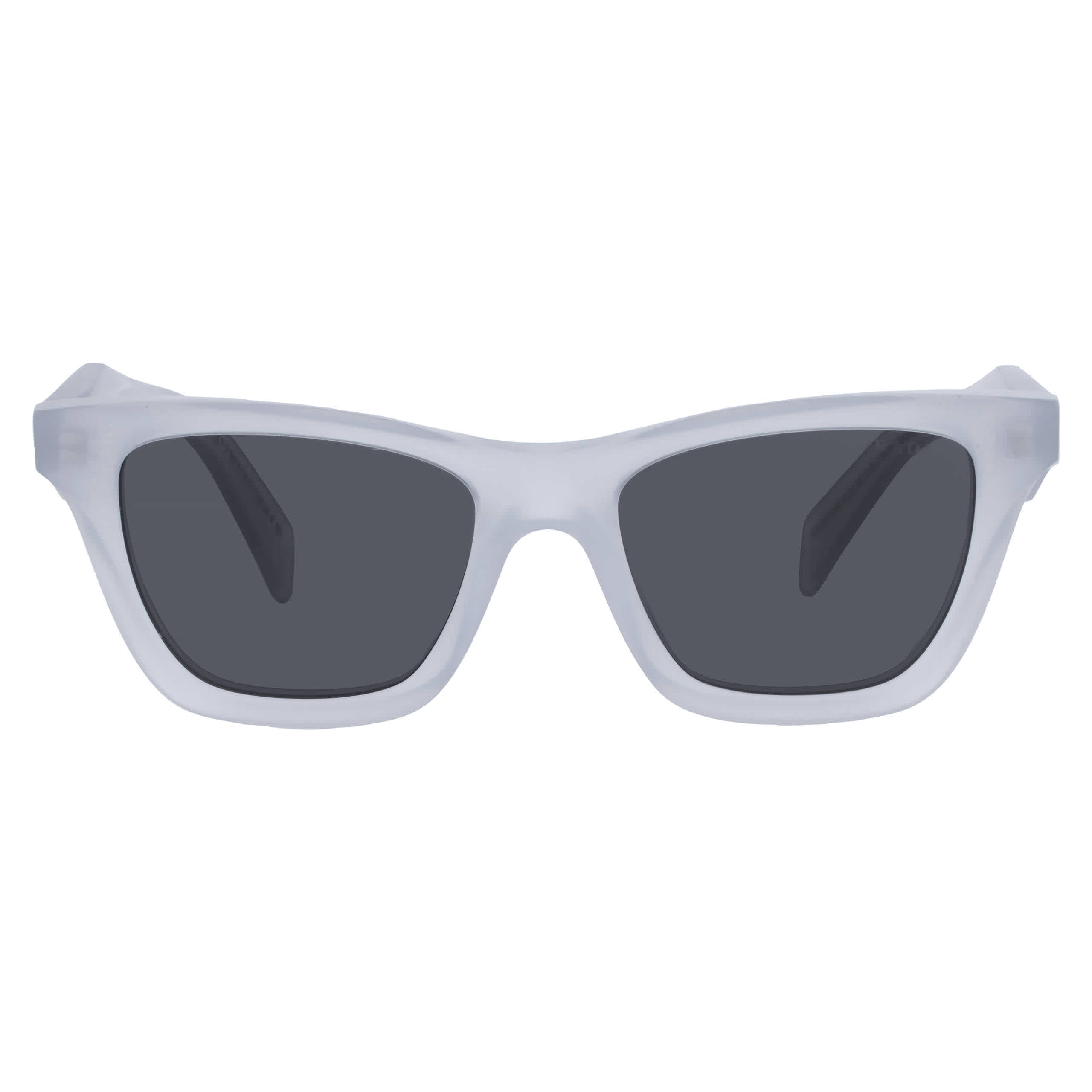 Prada Woman Sunglass PR C07S -  Frame color: Frosted Ice, Lens color: Dark Grey