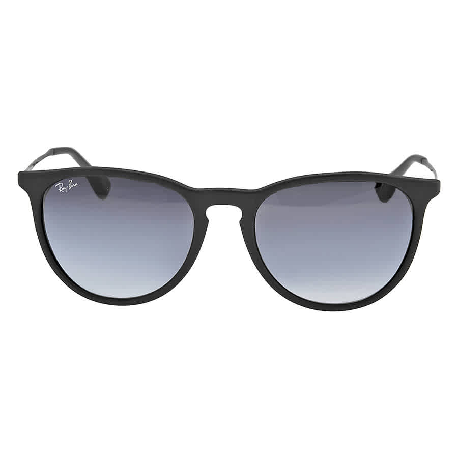 Ray-Ban Erika Matte Black Sunglasses w/Dark Grey-to-Light Grey Gradient Lenses 0RB4171-622/8G-54
