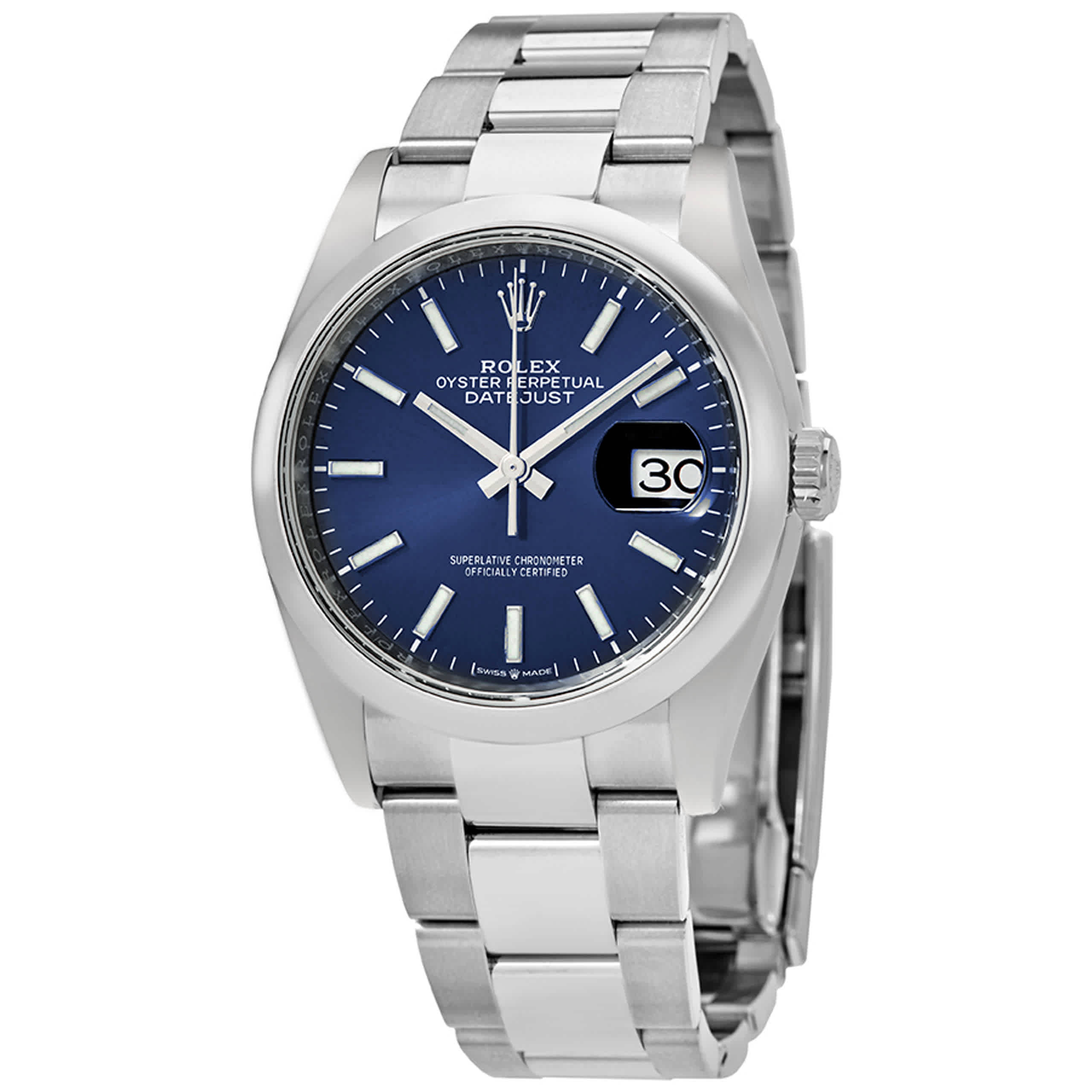 Rolex Datejust 36 Blue Dial Mens Watch 126200BLSO
