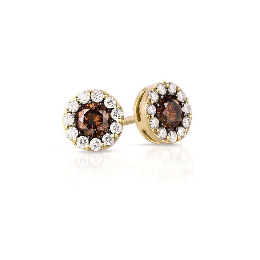 Le Vian Ladies Center Color Earrings set in 14K Honey Gold 1075$