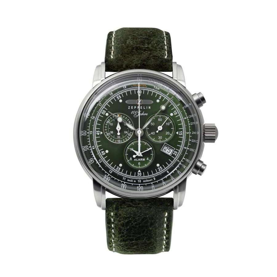 Zeppelin 100 Jahre Chronograph Green Dial Mens Watch 86804