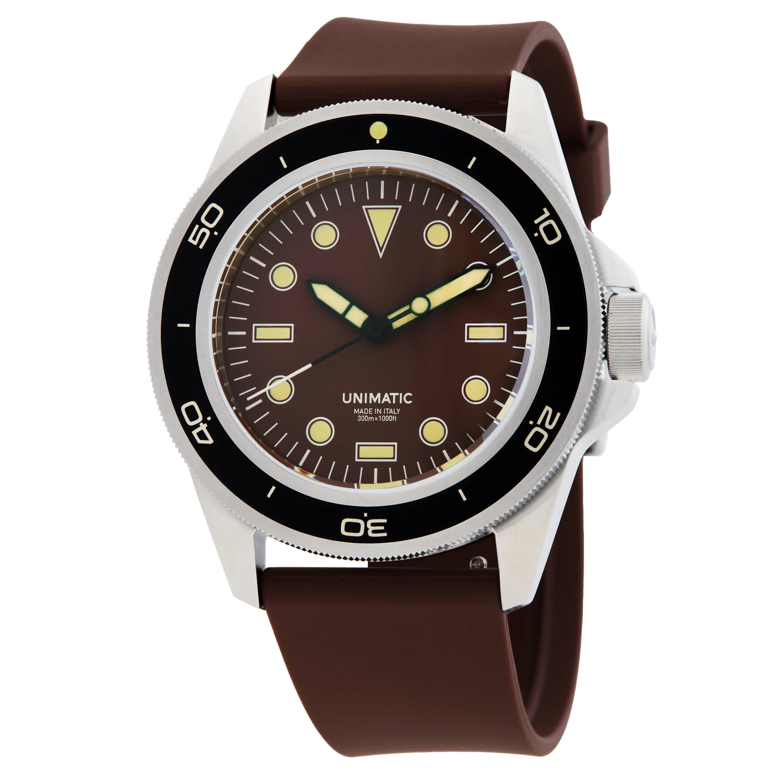 Unimatic Diving Heritage Automatic Brown Dial Mens Watch U1-DHBR
