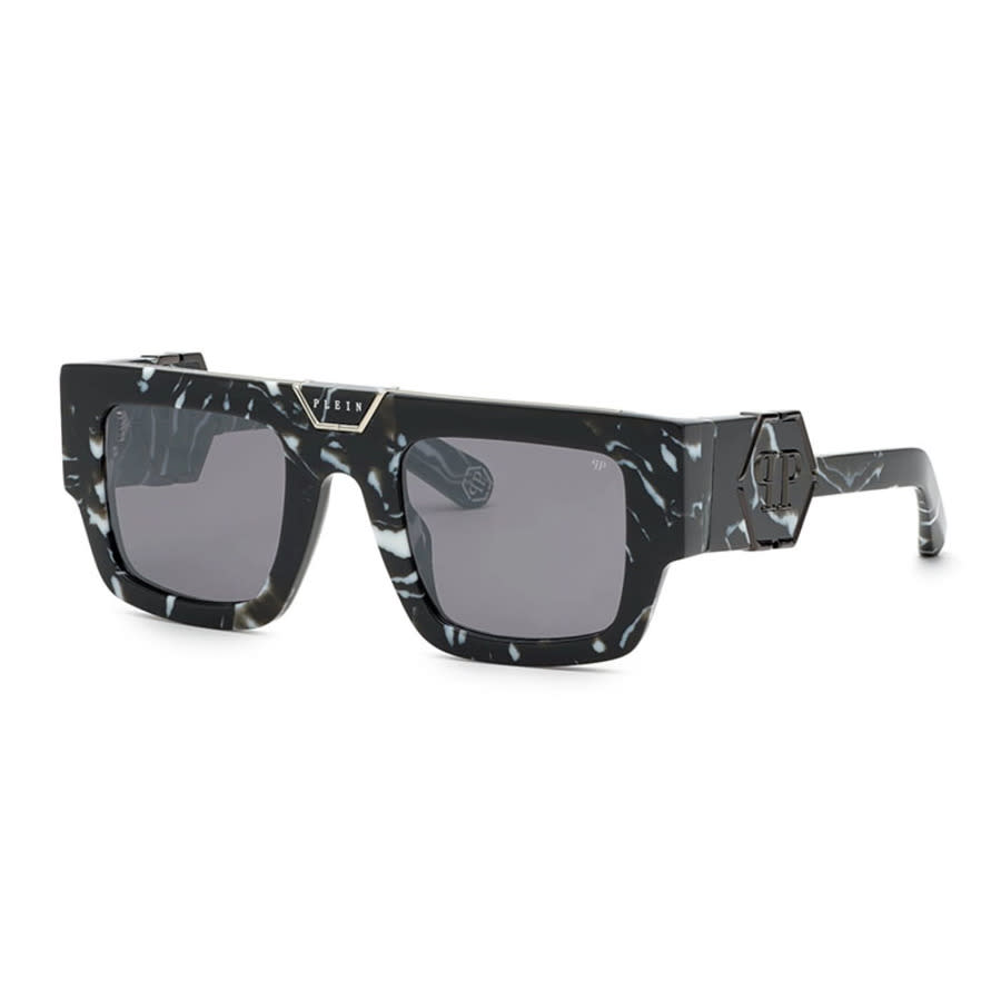 Philipp Plein Ladies Black Square Sunglasses SPP092M Z21G