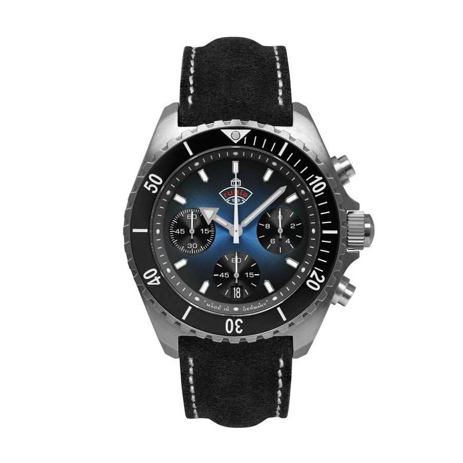 Ruhla Glasbach Cup Blue Dial Mens Watch 49703