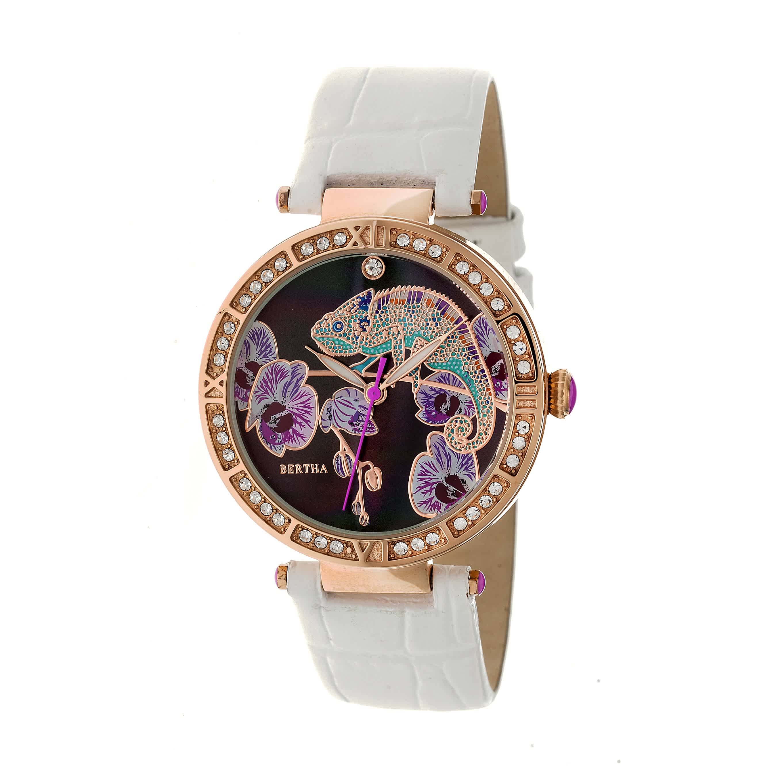Bertha Camilla Crystal Black Dial Ladies Watch BR6207 125$
