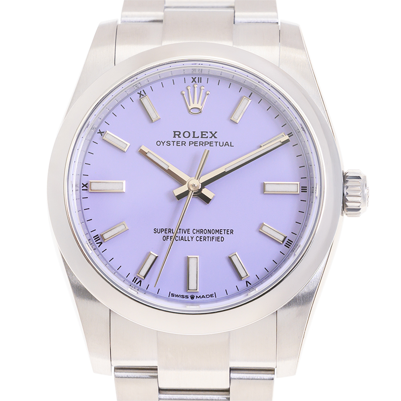 Rolex Oyster Perpetual Automatic Chronometer Purple Dial Ladies Watch M1242000008