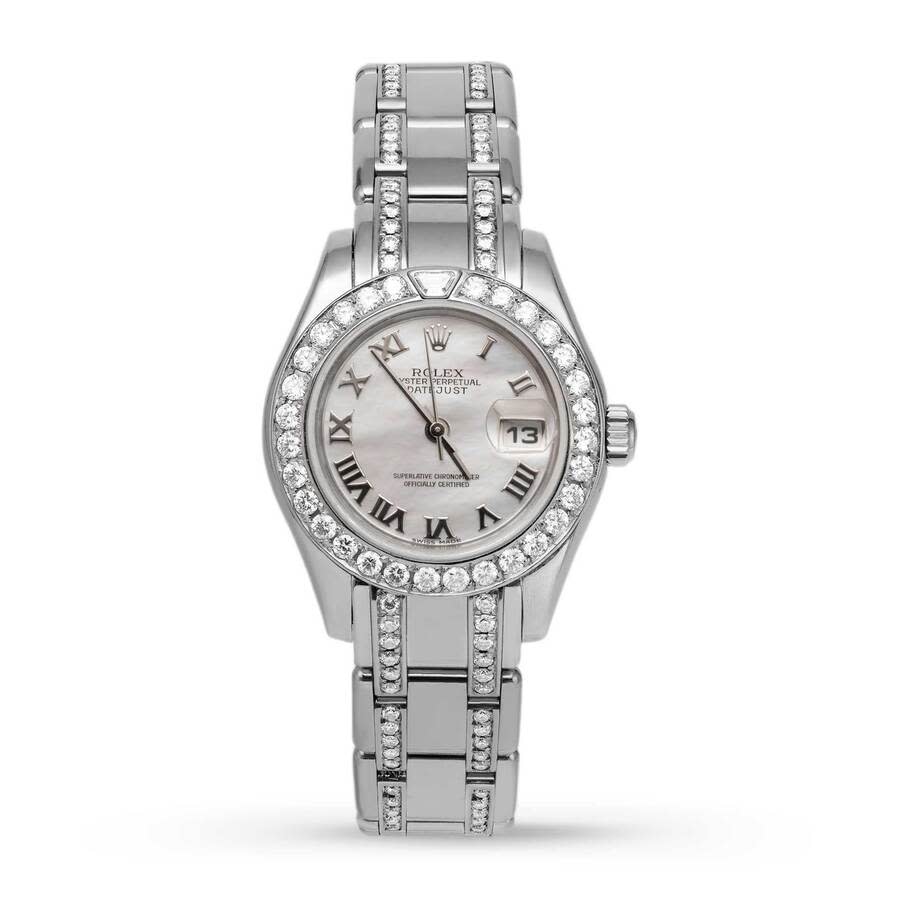 Preowned Rolex Datejust Automatic Chronometer Diamond Ladies Watch 80329 MRPM