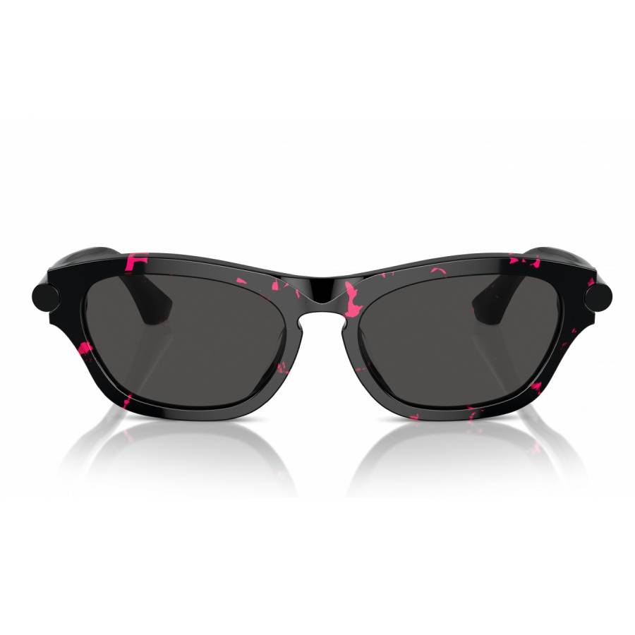 Burberry Man Sunglass BE4430U -  Frame color: Fuchsia Havana, Lens color: Dark Grey