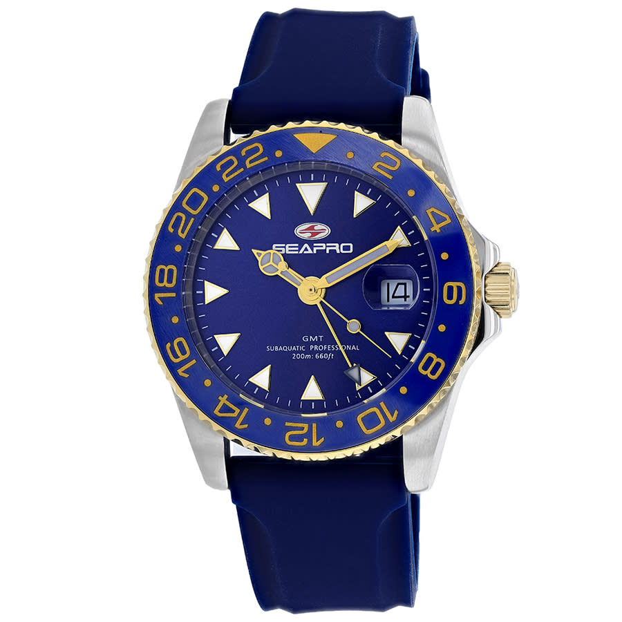 Seapro Agent Quartz Blue Dial Mens Watch SP0124