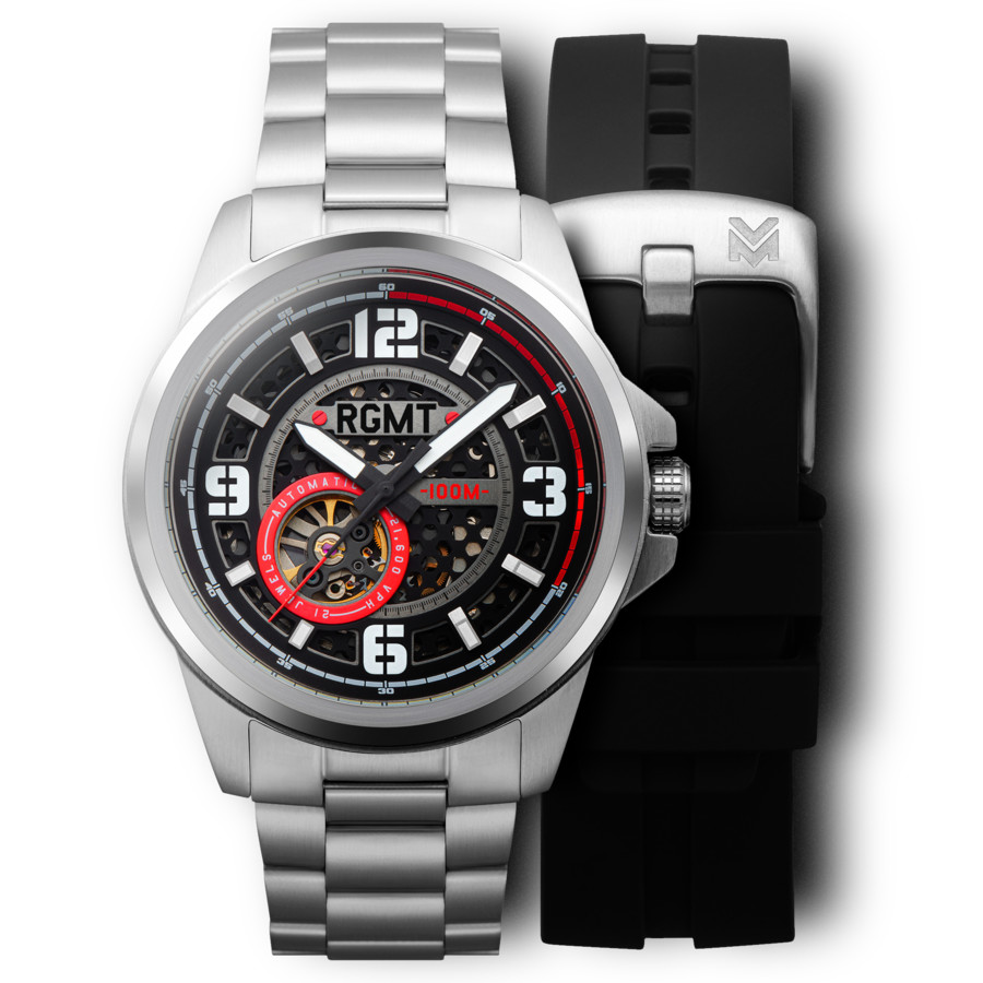 RGMT Artillery Automatic White Dial Mens Watch RG-8029-11 135$