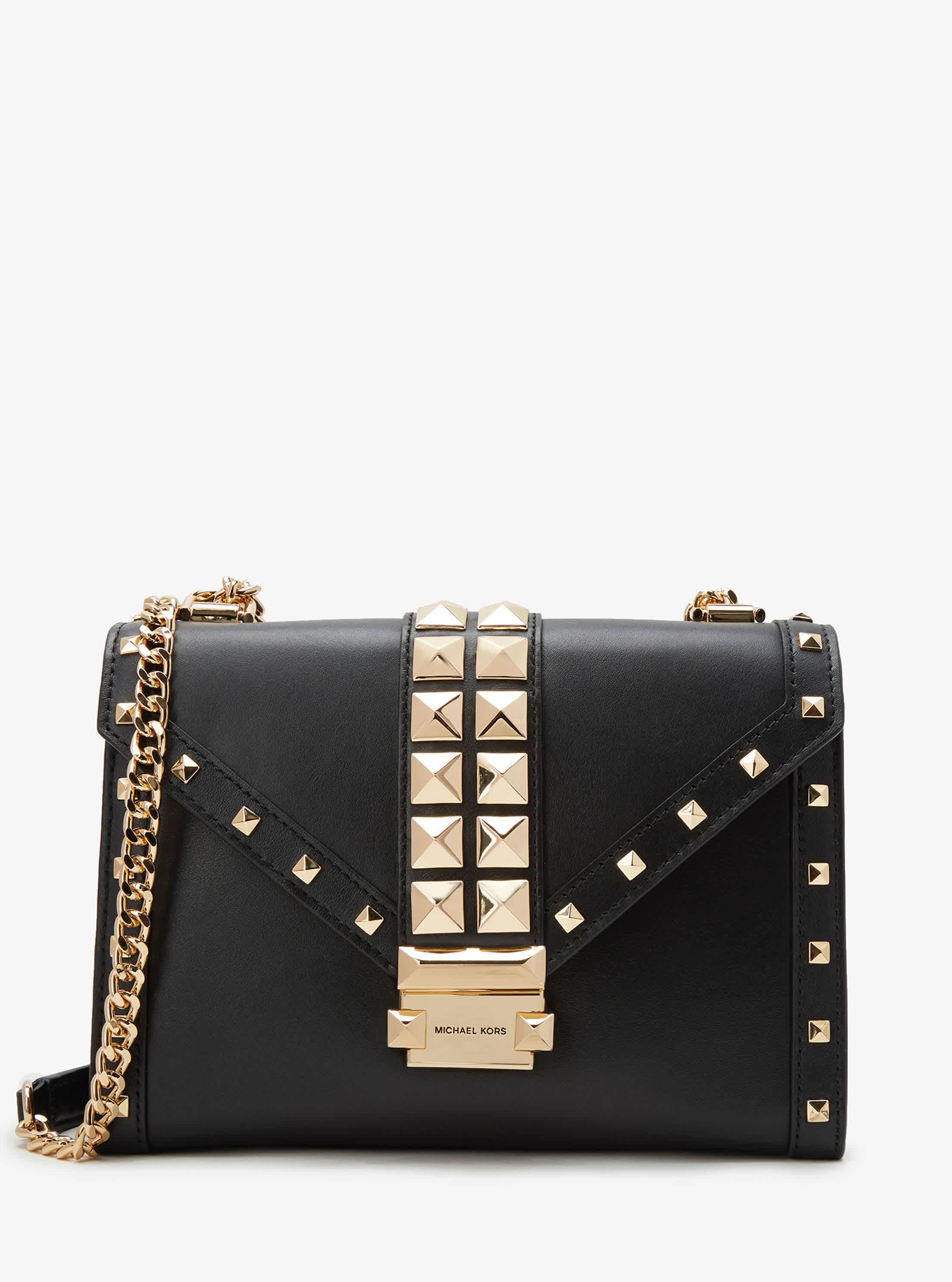 michael kors studded shoulder bag