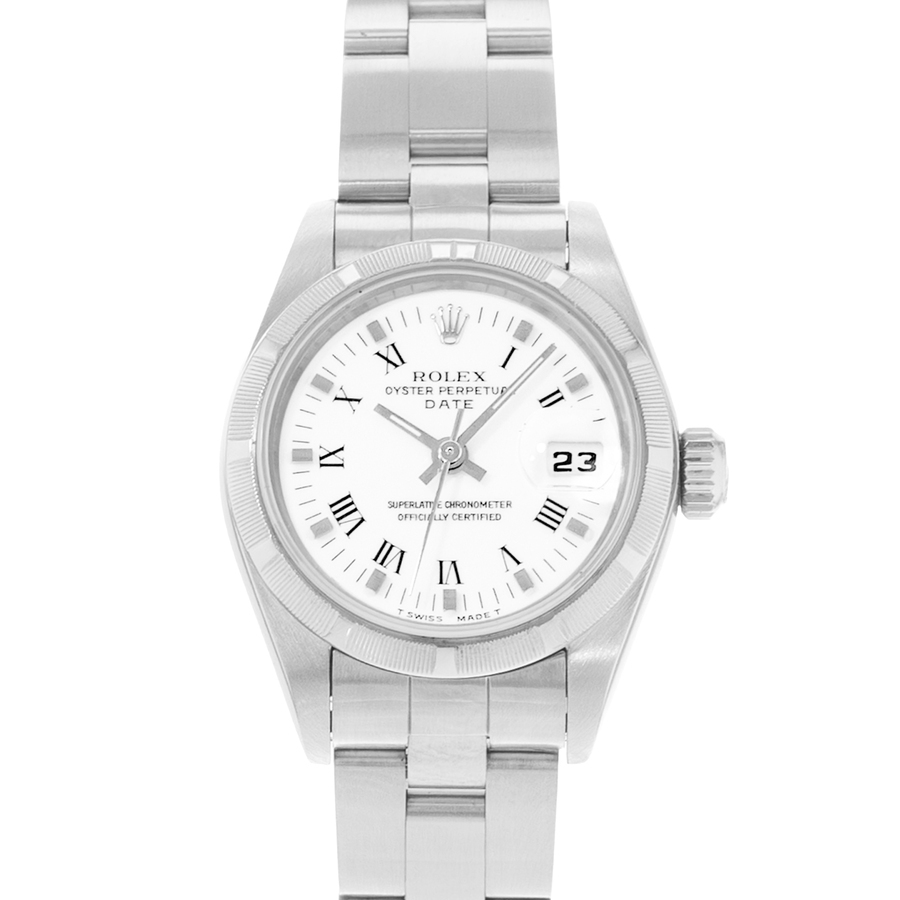 Preowned Rolex Oyster Perpetual 26 Automatic White Dial Ladies Watch 69190 WRO