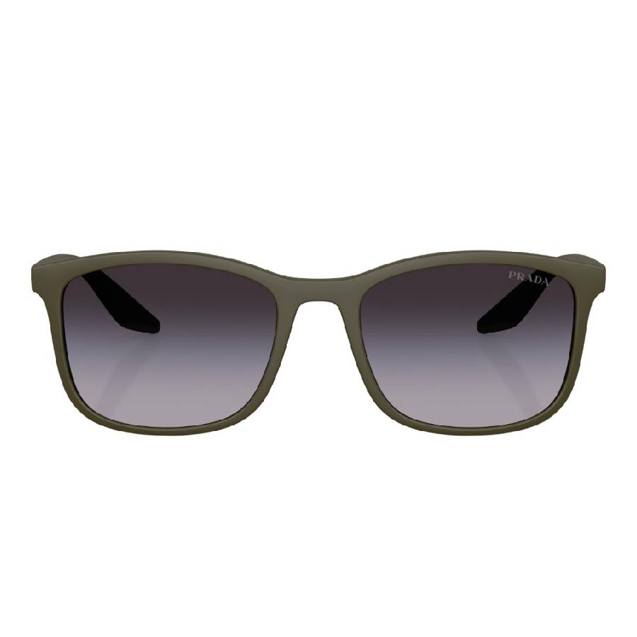 Prada Linea Rossa Grey Gradient Square Mens Sunglasses PS A08S 15X09U 56