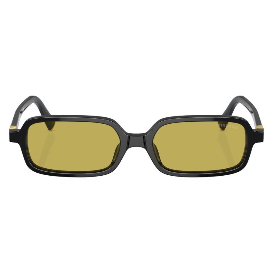 Miu Miu Woman Sunglass MU 11ZSF -  Frame color: Black, Lens color: Olive Green