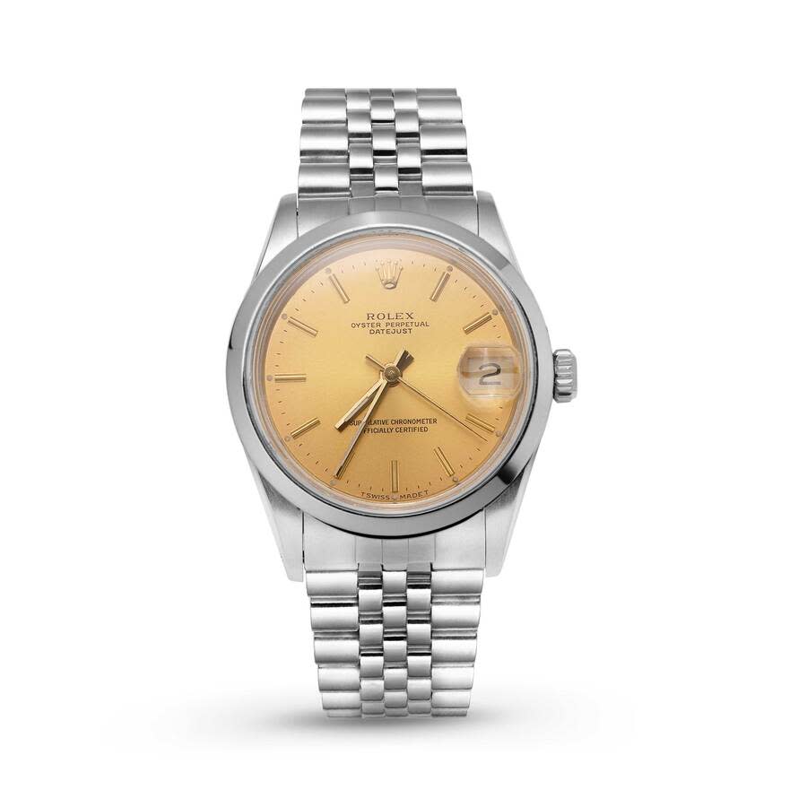 Preowned Rolex Datejust Automatic Chronometer Champagne Dial Unisex Watch 16030 CSJ