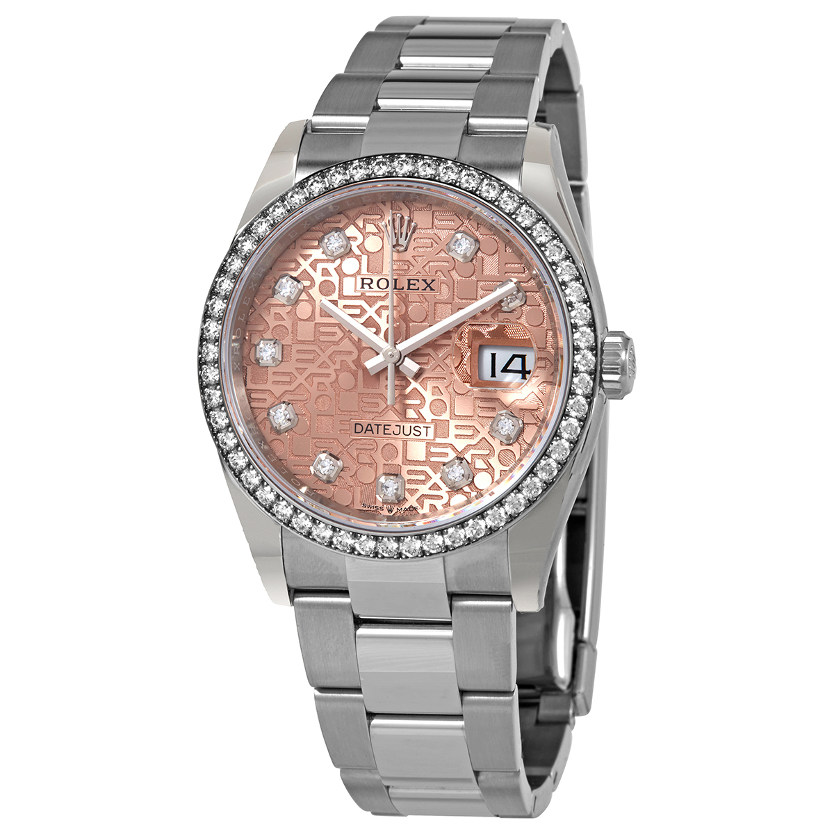 Preowned Rolex Datejust Diamond Pink Jubilee Dial Unisex Watch 126284PJDO